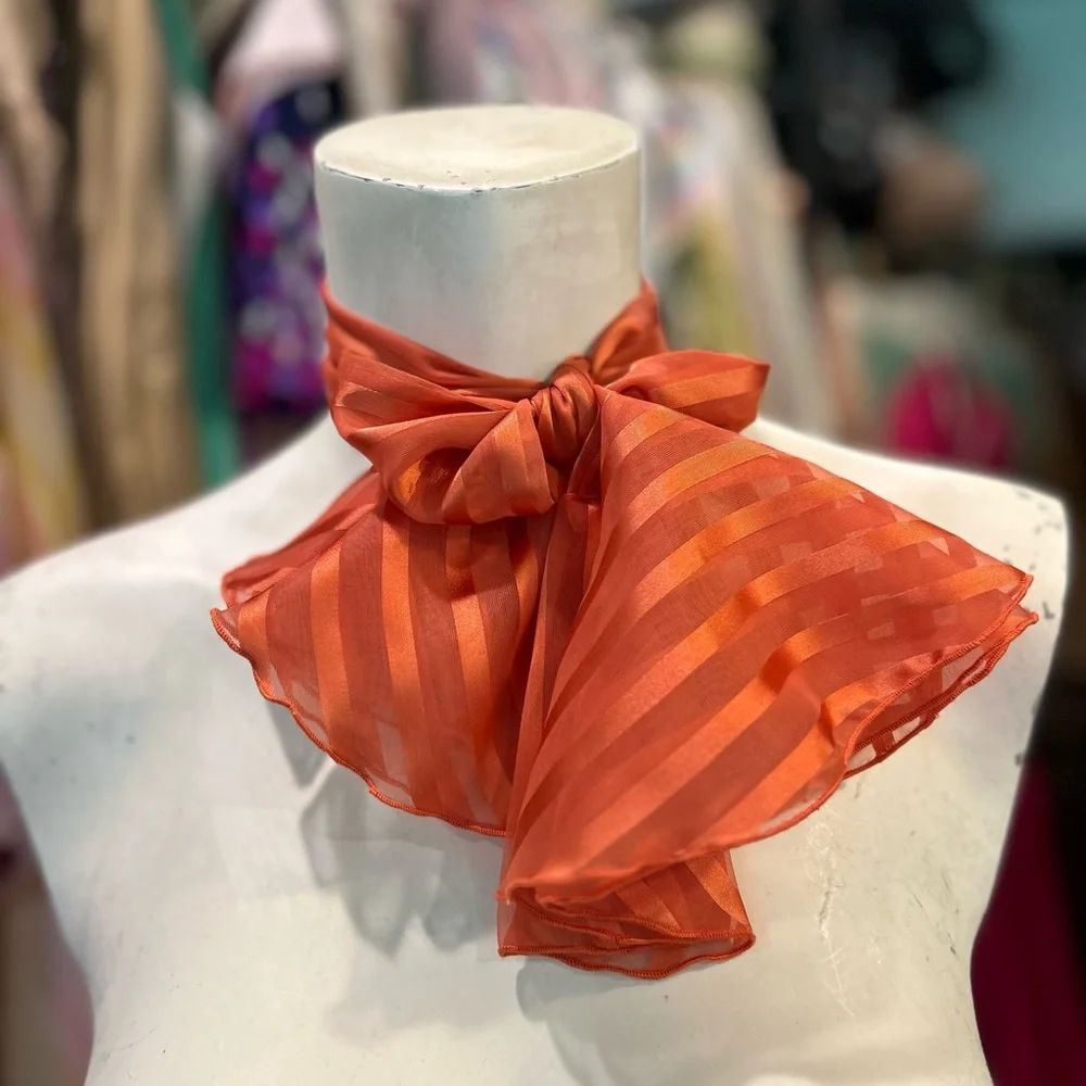 Vintage Shiny Rust Necktie